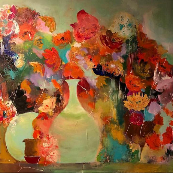 schilderij mevrouw Karaneh Haddad